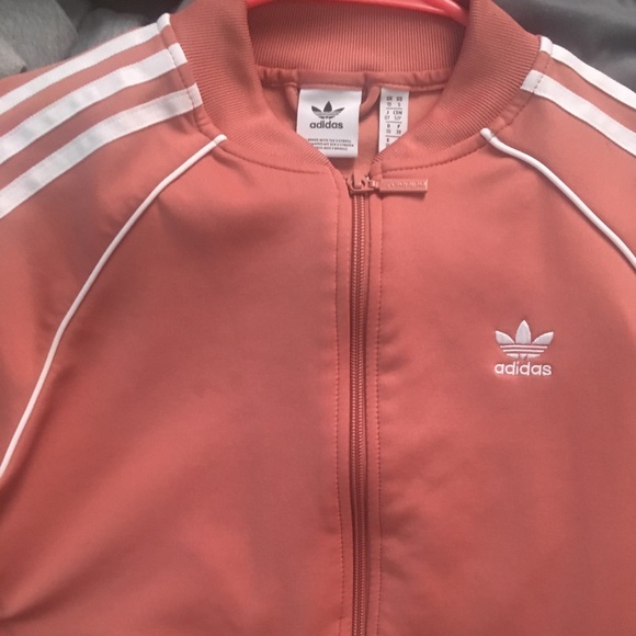 ash pink adidas jacket
